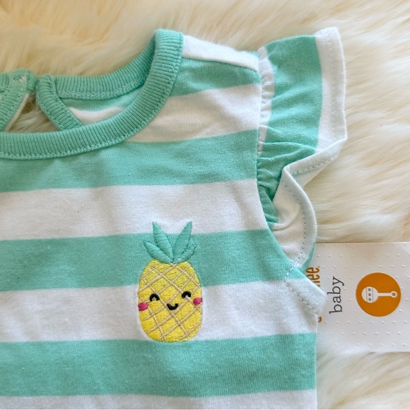 NWT - Gymboree Baby Girl- Set of 2 Onesies - Pink/Green - SZ3-6 months - Picture 7 of 10